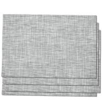 Pilki austi PVC stalo padėkliukai 45x30 cm, 4 vnt. E64