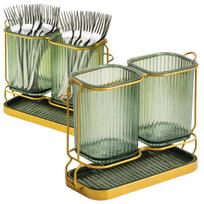 Stalo įrankių džiovyklė–organizeris, žalia, 21×8×16 cm E110