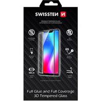 Swissten Ultra Durable Full Face / Full Glue Tempered Glass Premium 9H Screen Protector Samsung Galaxy A12 Black 64701874
