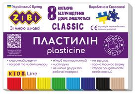 Plastilinas Zibi 1.ZB6231, 0.160 kg, 8 vnt.