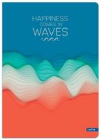 Sąsiuvinis Lastva Waves, langeliais, A5, 96 lapų, (spalva/dizainas parenkami atsitiktine tvarka)