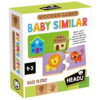 Medinis žaislas, dėlionė Headu Baby Logic, įvairių spalvų