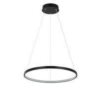 Šviestuvas kabinamas Light Prestige Ring Ring, LED, 3000 - 6000 °K, 1 x 22 W, juoda sp., 40 x 40 cm