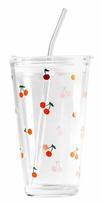 Stiklinė su šiaudeliu Homla Embo Summer, stiklas, 0.4 l