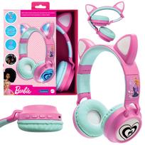 Vaikiškos Bluetooth ausinės su šviečiančiomis  ausytėmis „Barbie”