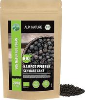 "Alpi Nature Kampot" juodieji ekologiški pipirai, 200 g, Kampot pipirų grūdeliai juodieji, ekologiški pipirų grūdeliai sveiki