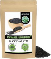 "Alpi Nature" juodųjų sezamų sėklos 500 g, Juodieji sezamai, Juodosios sezamų sėklos, Sezamų sėklos, Sezamų sėklos
