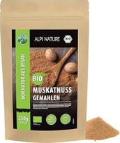 "Alpi Nature" Natūralus maltas muskato riešutas 250 g, Muskato riešutas Ekologiškas maltas muskato riešutas