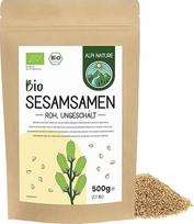 "Alpi Nature" Sezamo sėklos ekologiškos neluptos 500 g, ekologiškos baltos sezamo sėklos, neluptos baltos sezamo sėklos, žalios sezamo sėklos
