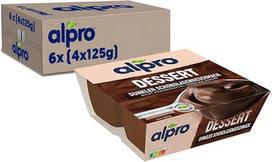 "Alpro Soya Dessert" tamsus šokoladinis pyragas - sojų pagrindu - veganiškas, natūraliai be laktozės - daug kalcio ir vitaminų - 6 x (4 x 125) g
