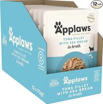 "Applaws" kačių ėdalas 70g tunas su jūros ešeriais, 12 vnt.