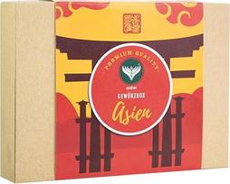 "Azafran Asia" prieskonių rinkinys su 4 tipiškais Azijos prieskoniais, dovanų rinkinys "Asia Art", skirtas dovanoti draugams, kolegoms ar šeimai