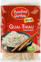 "Bamboo Garden" - Guai Thiau ryžių makaronai | 250 g maišelyje | Greitas paruošimas vos per kelias minutes | Vegan, be glitimo