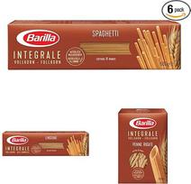 "Barilla" degustacinis makaronų rinkinys "Integral" pilno grūdo kietųjų kviečių makaronai su natūraliomis skaidulomis (6 x 500g)