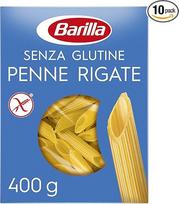 "Barilla" makaronai "Penne Rigate" be glitimo iš ryžių ir kukurūzų - 10 vnt. pakuotė (1 x 400 g)