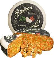 "Basiron Tricolore" ožkos sūris 400 g Karvės ir ožkos pieno su pipirais ir pipirais