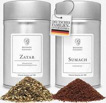 "Boomers Gourmet" - rytietiškų prieskonių rinkinys, Sumac Spice I Zatar Spice Mix pagal Ottolenghi prieskonių rinkinys - 2 skardinės - 165 g