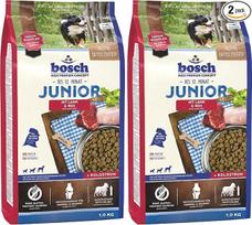 "Bosch HPC Junior" su ėriena ir ryžiais, sausas šunų maistas jautriems šuniukams auginti, 1 x 1 kg (2 vnt.)