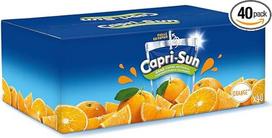 "Capri-Sun Orange" apelsinų vaisių sulčių gėrimas vaikams, laikymo pakuotė (40 x 200 ml), su tikromis vaisių sultimis, be dirbtinių ingredientų, veganiškas, be glitimo