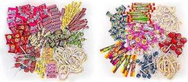 "Chupa Chups" saldainių mišinys vaikams, 150 vienetų, su saldainiais, kramtomosiomis gumomis, kramtomaisiais saldumynais ir specialiaisiais elementais, ir saldainių mišinys paaugliams, 100 vienetų, su saldainiais, kramtomosiomis gumomis, kramtomaisiais sa