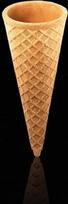 "Cone King" traškios ledų spurgos, pusiau saldūs traškūs maišeliai, 47 x 107 mm, idealiai tinka 1 ledų ar minkštų ledų kamuoliukui, ledų spurgos bet kokiai progai (30 vnt.)