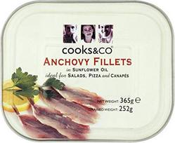 "Cooks & Co" ančiuvių filė aliejuje 365 g