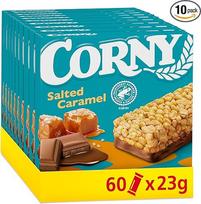 "Corny Classic" sūdytos karamelės batonėlis su gardžia sūria karamele, daugkartinė pakuotė 60 x 23 g