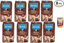 "De Cecco" pilno grūdo kietųjų kviečių manų kruopos, dvigubo malimo manų kruopos duonai ir makaronams, itališkas malūnas nuo 1831 m., 8 x 1 kg sandėliavimo pakuotė + itališka gurmaniška polpa
