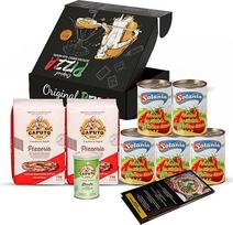 "Delicert Pizza" ingredientai 2 kg "Caputo Pizzeria Pizza" miltų 100 g "Caputo" sausų mielių 5 x 400 g "San Marzano" pomidorų skardinių DOP + neapolietiškos picos receptai Minkšti kvietiniai miltai