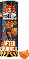 "Dr. Fire Afterburner" bulvių traškučiai 80 g - aštrūs aštrūs traškučiai su intensyviomis čili natomis - traškūs Halal sertifikuoti užkandžiai mėgstantiems aštrumą