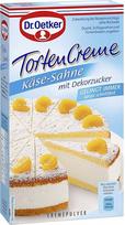 "Dr. Oetker" torto kremas Sūrio kremas su dekoratyviniu cukrumi 150 g - Tikra klasika yra sūrio kremo tortas, kurį lengva iškepti su kremu, o dėl "Dr. Oetker" torto kremo, sūrio kremo su dekoratyviniu cukrumi, jis yra skanus.