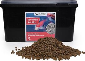 "Eco Multi Koi Mix" 15 kg 3 mm - aukštos kokybės Koi maistas su astaksantinu, daug baltymų turintis pašaras spalvingoms tvenkinio žuvims