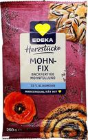 "Edeka Herztücke" aguonų sėklų įdaras, paruoštas kepti, 10 vnt. (10 x 250 g)
