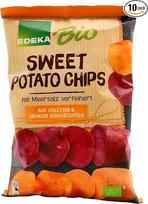 "Edeka" ekologiški saldžiųjų bulvių traškučiai, 10 vnt. (10 x 100 g)