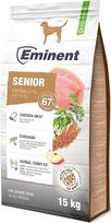 "Eminent Senior High Premium" - visavertis ėdalas be glitimo vyresnio amžiaus visų veislių šunims | Su 73 % gyvūninių baltymų, L-karnitinu ir chondroprotektantais 15 kg