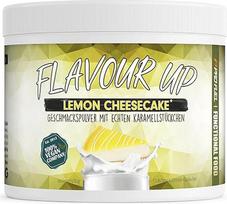 "Flavour Up" aromato milteliai, "Lemon Cheesecake", 250 g, gardus skonis ir saldumas, tik 11 kcal vienoje porcijoje, universalūs, skirti maistui ir gėrimams