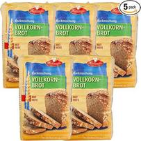 "Frießinger Mühle" pilno grūdo duonos kepimo mišinys, 5 x 500 g, skirtas orkaitei, malkinei krosniai arba duonos kepimo mašinai.