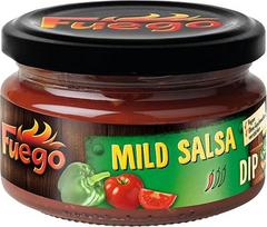 "Fuego" - švelnus salsos padažas | Meksikietiškas vaisinis aštrus padažas | Tortilijų traškučiams | Veganiškas, be skonio stipriklių | 200ml