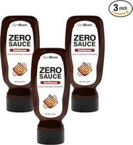 "GymBeam BBQ Sauce Zero" - grilio padažas be kalorijų, be cukraus, riebalų, glitimo ir laktozės, pagerina mėgstamų patiekalų skonį (320 ml (3 vnt.))