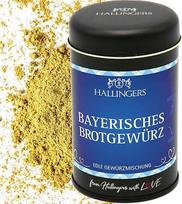 "Hallingers Genuss Manufaktur" prieskonių dovana - prieskonių mišinys duonai arba ant duonos, elegantiška dovanų dėžutė "Bavarijos duonos prieskoniai", dovanų idėja mėgėjams virėjams ir kepsnių gerbėjams