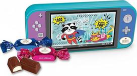 "Heidel Gaming Box Kids" - metalinė saldainių dėžutė su šauniu žaidimų dizainu - pripildyta 8 kreminiais šokoladukais - praktiška gimtadienio dovana vaikams - saugojimo dėžutė ir dekoracija