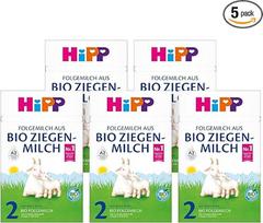 "HiPP 2" papildomas pienas iš ekologiško ožkų pieno (5 x 400 g), po 6 mėnesio, su GOS, Omega 3 ir 6 ir A2 beta kazeinu, ypač lengvai virškinamas.