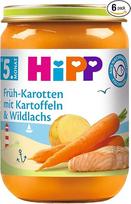 "Hipp" ankstyvosios morkos su bulvėmis ir laukine lašiša, 6 vnt. (6 x 190 g)