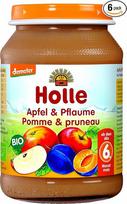 "Holle" obuoliai ir slyvos, 6 pakuotės (6 x 190 g) - ekologiška