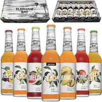 "ICE TEA New Edition Iced Tea Elephant Bay" - 7 rūšių degustacinis rinkinys - "Passion" + "Peach" + "Melon" + "Peach Zero" + "Mango" + "Pomegranate" + "Green Tea" po 330 ml