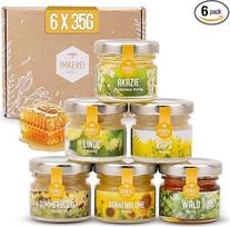 "Imkerei Schell" - Dovanų rinkinys medaus (6 x 35 g) Tradicinis medaus rinkinys, idealiai tinkantis dovanoms arba išbandymui - mini medaus indeliai, pripildyti akacijų medaus, liepų medaus, miško medaus