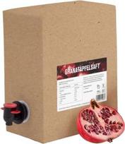 "Kale&Me Pure Pomegranate Juice" 3 l - 100 % granatų sultys, intensyvaus tiesioginio sulčių skonio - sulčių gydymo ir badavimo priemonė - regioniniu ir tvariu būdu pagamintos, be priedų