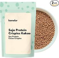 "Kamelur Soja Protein Crispies 77% mit Kakao" 1kg - Veganiški baltyminiai traškučiai su šoko kepimo mase - Knuspriges Soja-Crunch Topping für Müsli, Porridge & Bowls