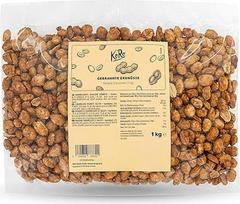 "KoRo" - "Burnt Peanuts Salted Caramel" 1 kg - sūrūs riešutai ir saldi karamelė - praktiška pakuotė