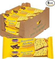 "KuchenMeister Stracciatella" pyragas 400 g, 6 vnt. - sultingas "Stracciatella" pyragas su smulkiomis šokolado drožlėmis, lengvas ir gaivaus skonio (6 x 400 g)